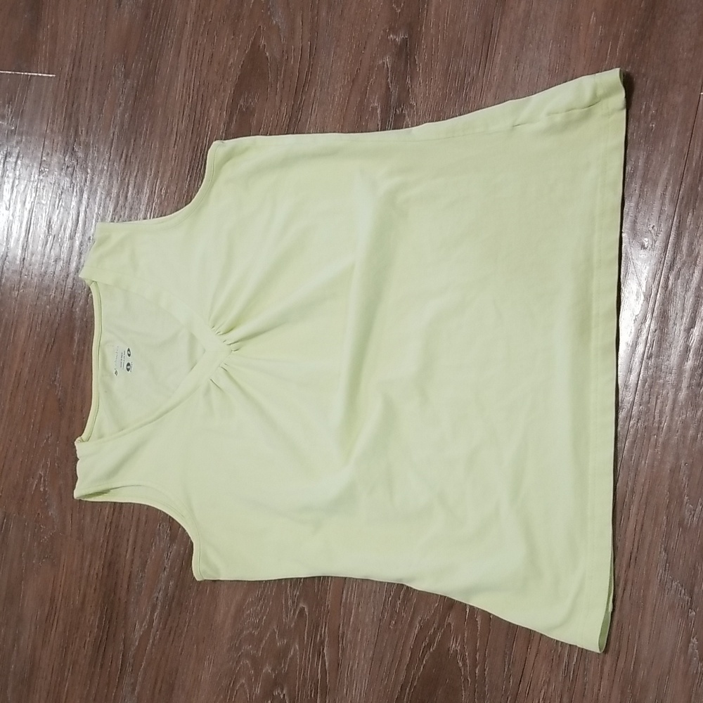 (S) Columbia V Neck Pastel Tank Top Athleisure Sporty Golf Gorpcore Hiking